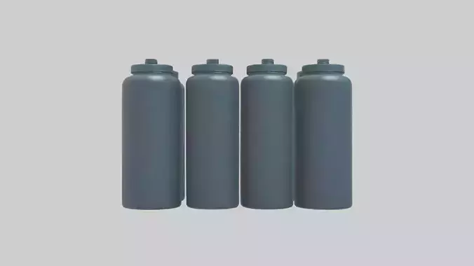 Canisters model Low-poly 3D model