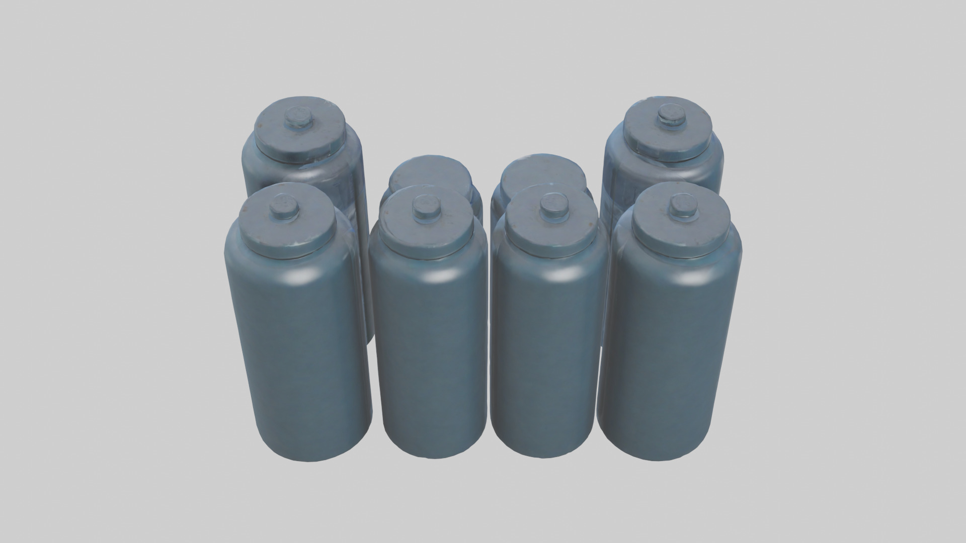 Canisters model Low-poly 3D model_25