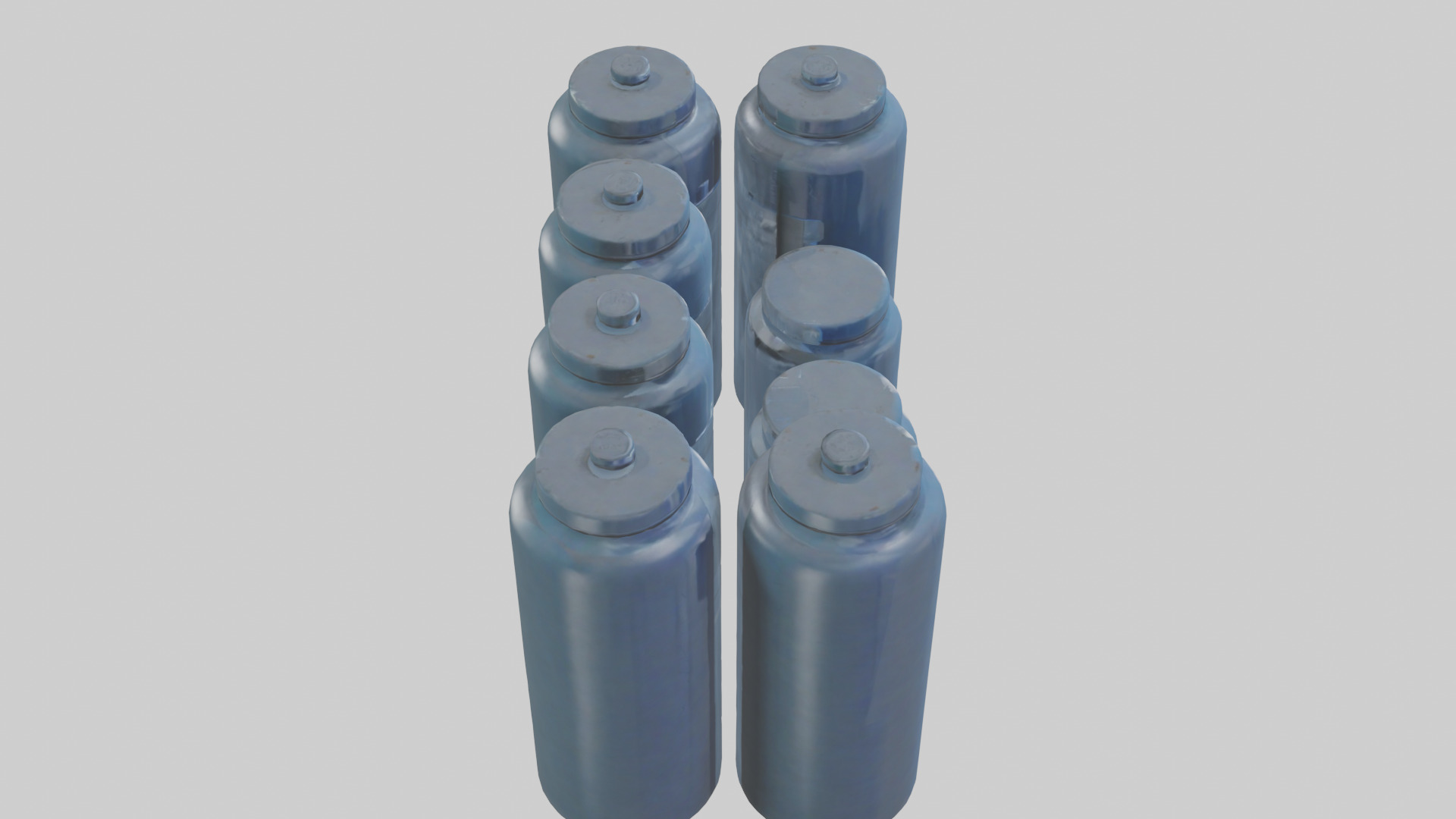 Canisters model Low-poly 3D model_28