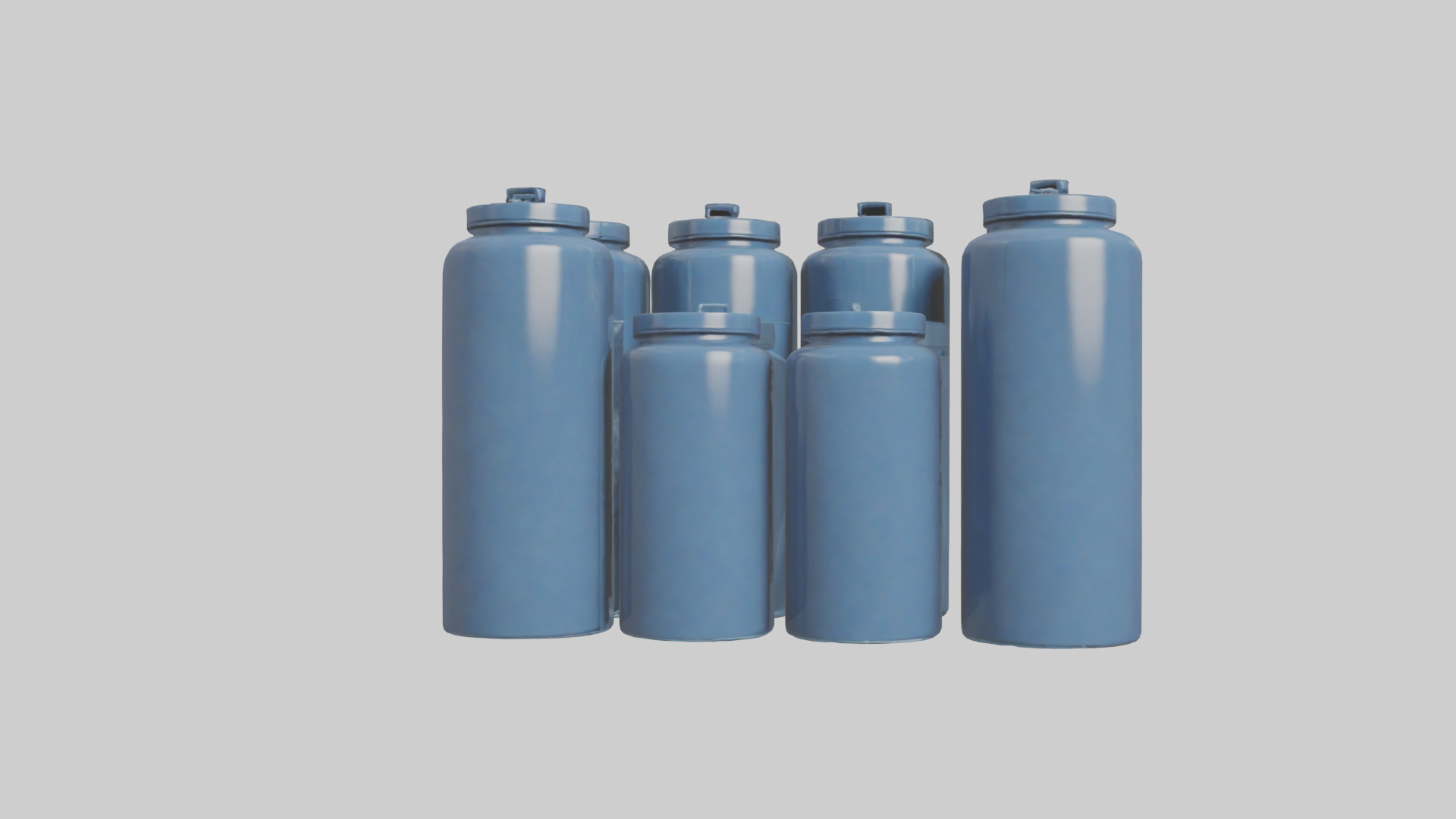 Canisters model Low-poly 3D model_15
