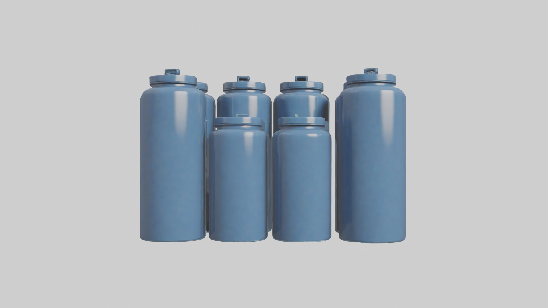 Canisters model Low-poly 3D model_14