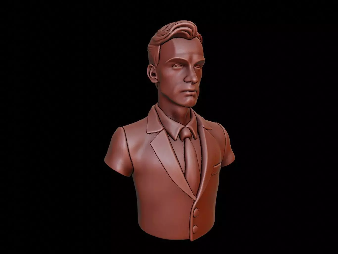 Receptionist Bust 3D print model
