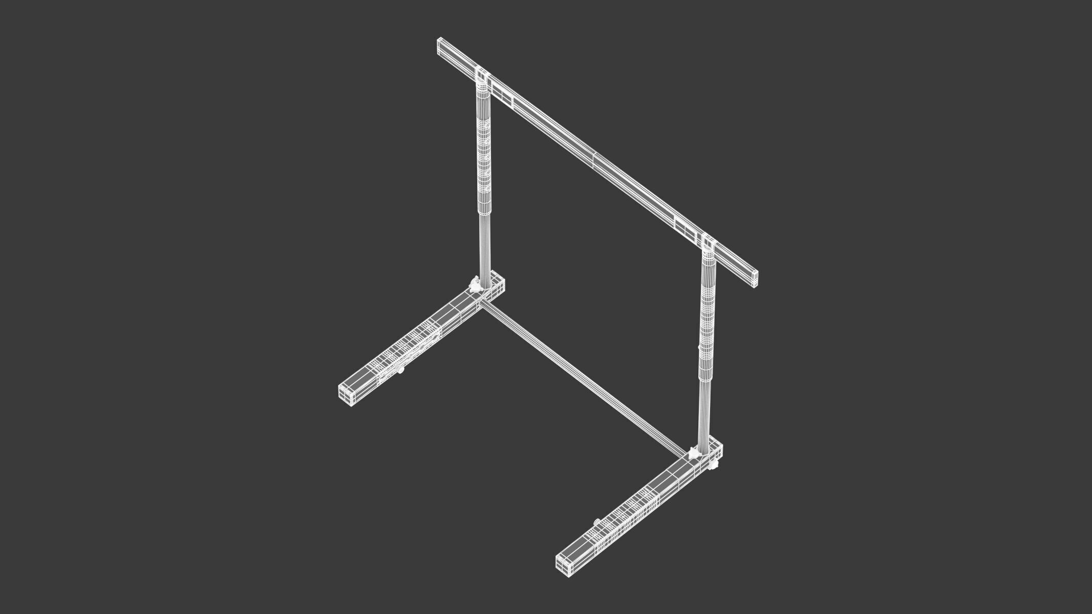 Athletics Hurdles 3D model_9
