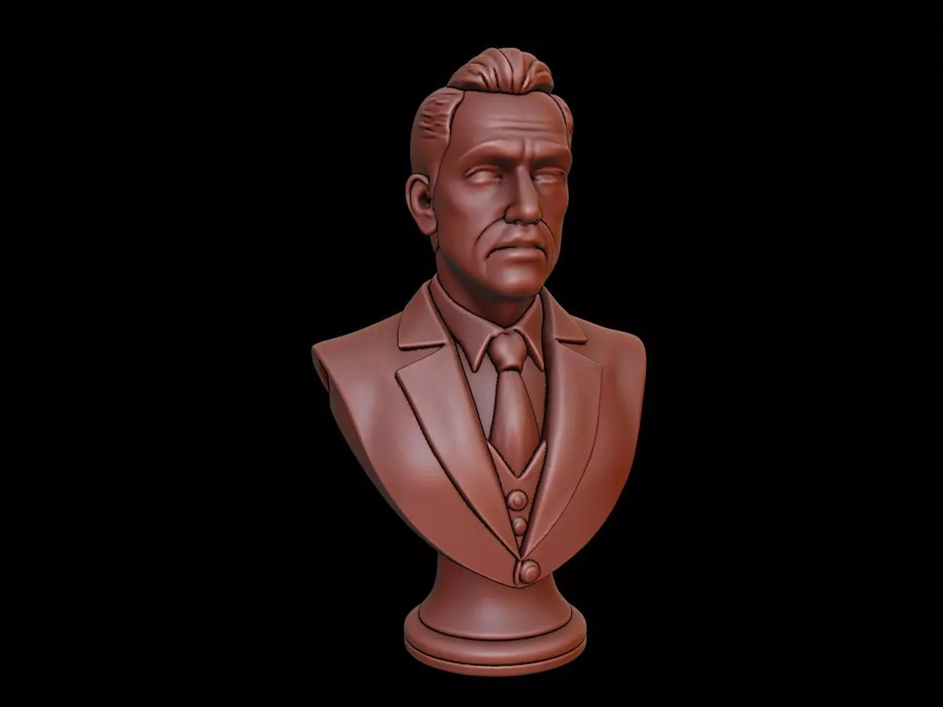 Receptionist Bust 3D print model