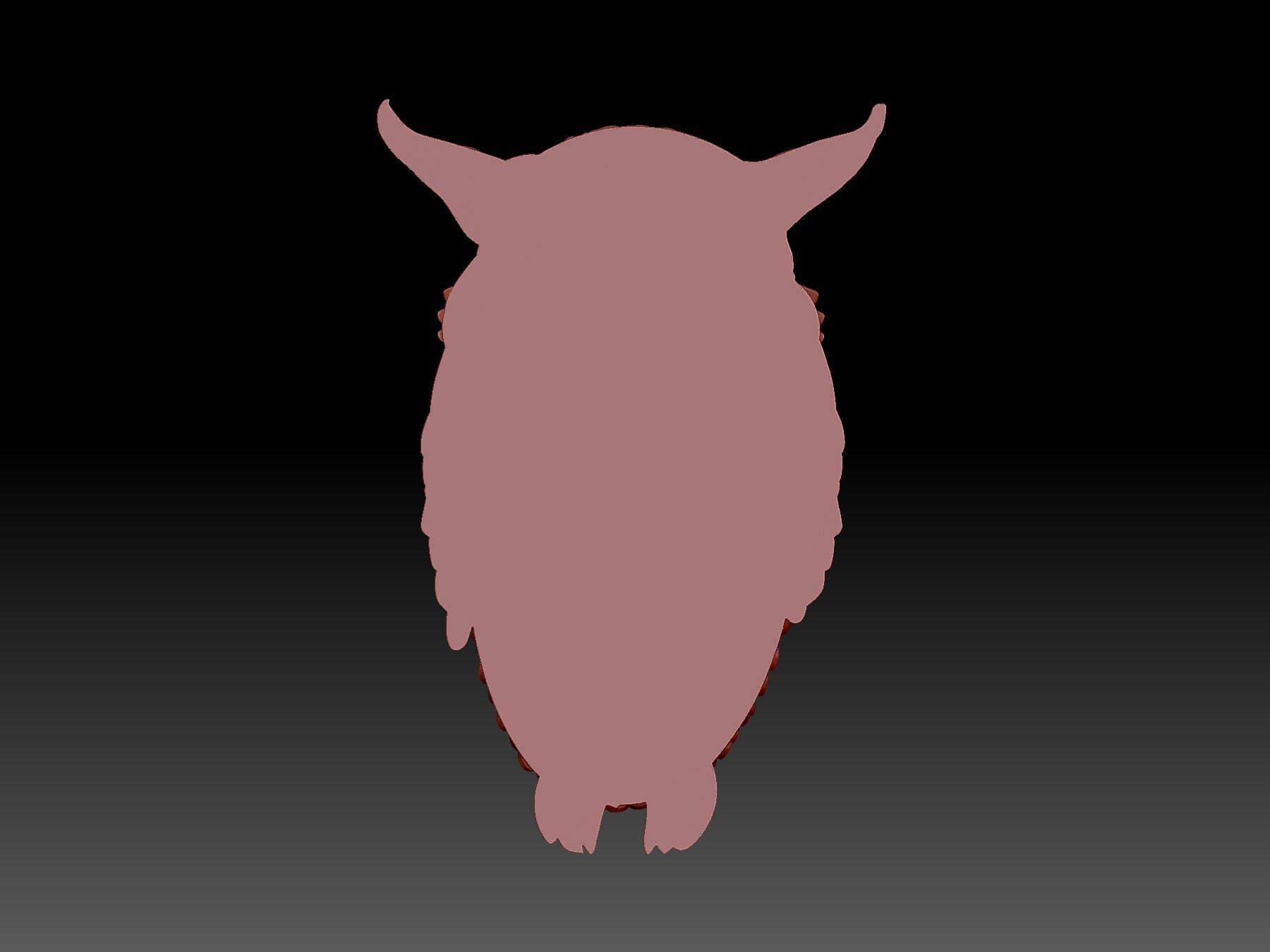 Owl bird  3D print model_2