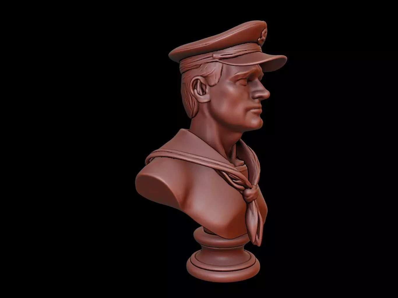 Sailor Bust 3D print model
