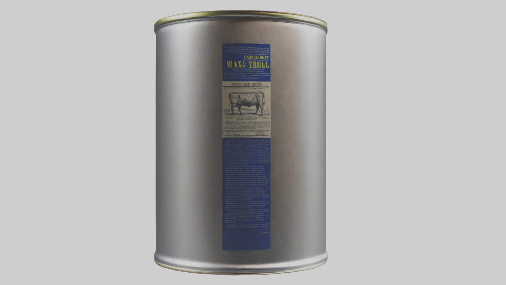 Canned Beef model Low-poly 3D model_17