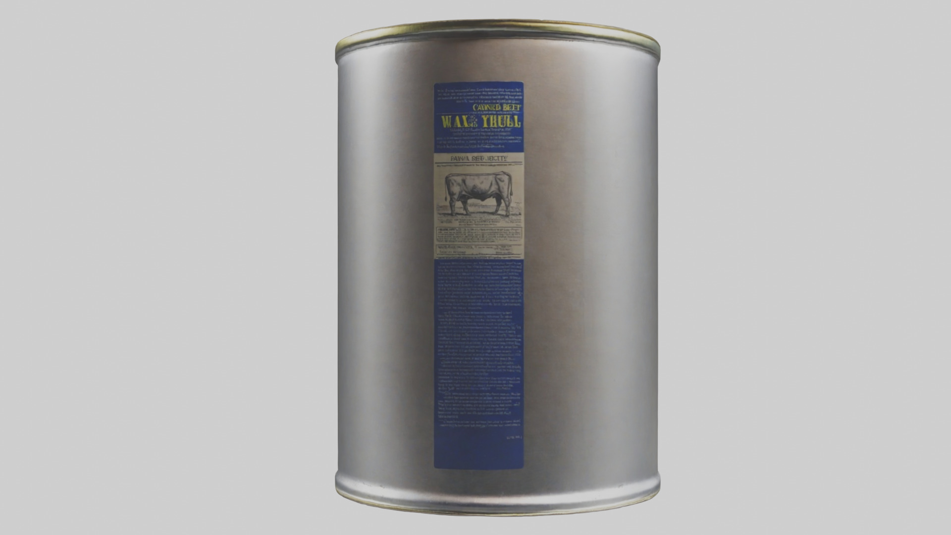 Canned Beef model Low-poly 3D model_12