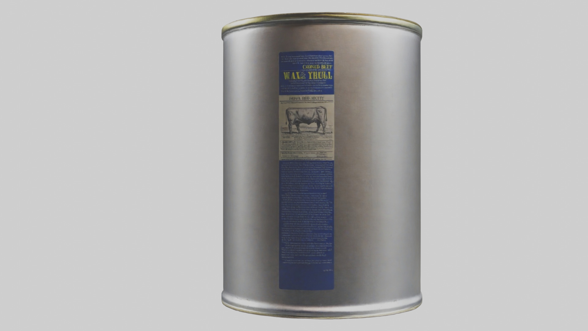 Canned Beef model Low-poly 3D model_15