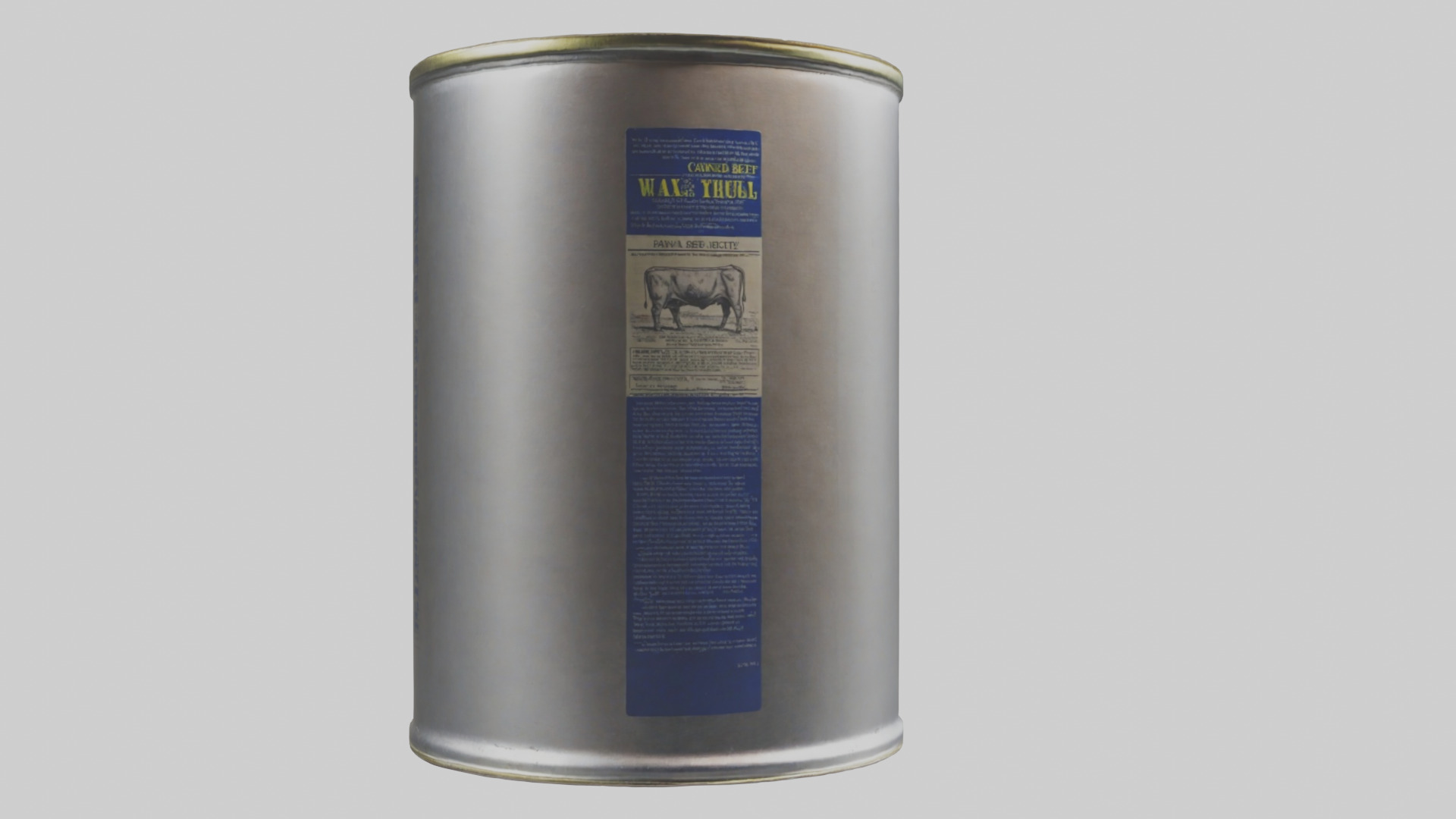 Canned Beef model Low-poly 3D model_18