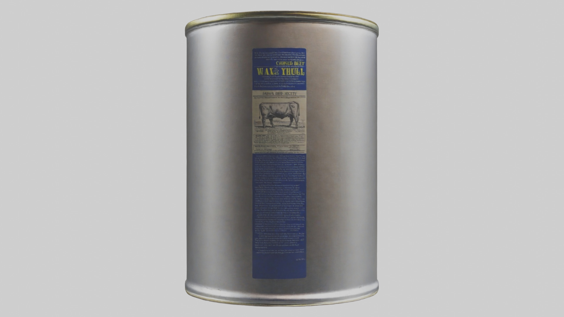 Canned Beef model Low-poly 3D model_9