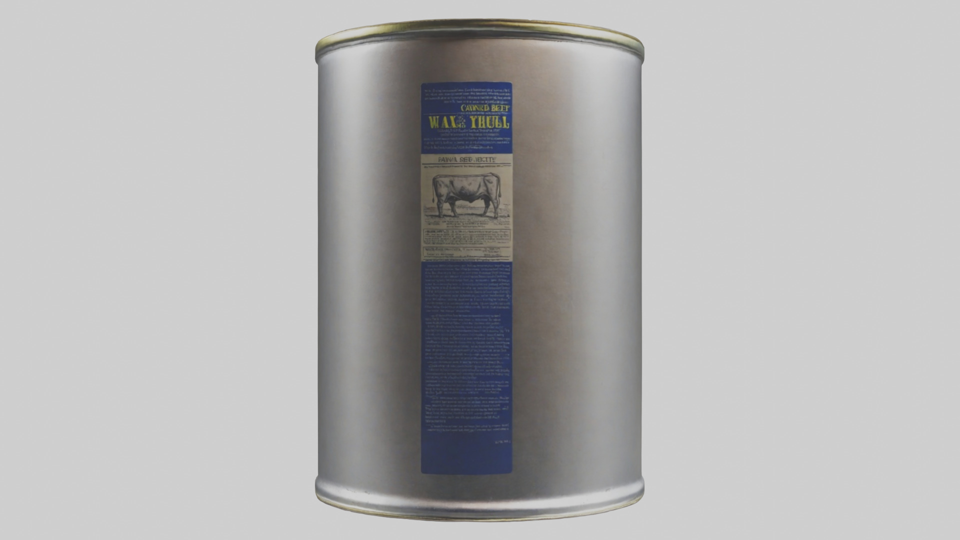 Canned Beef model Low-poly 3D model_14