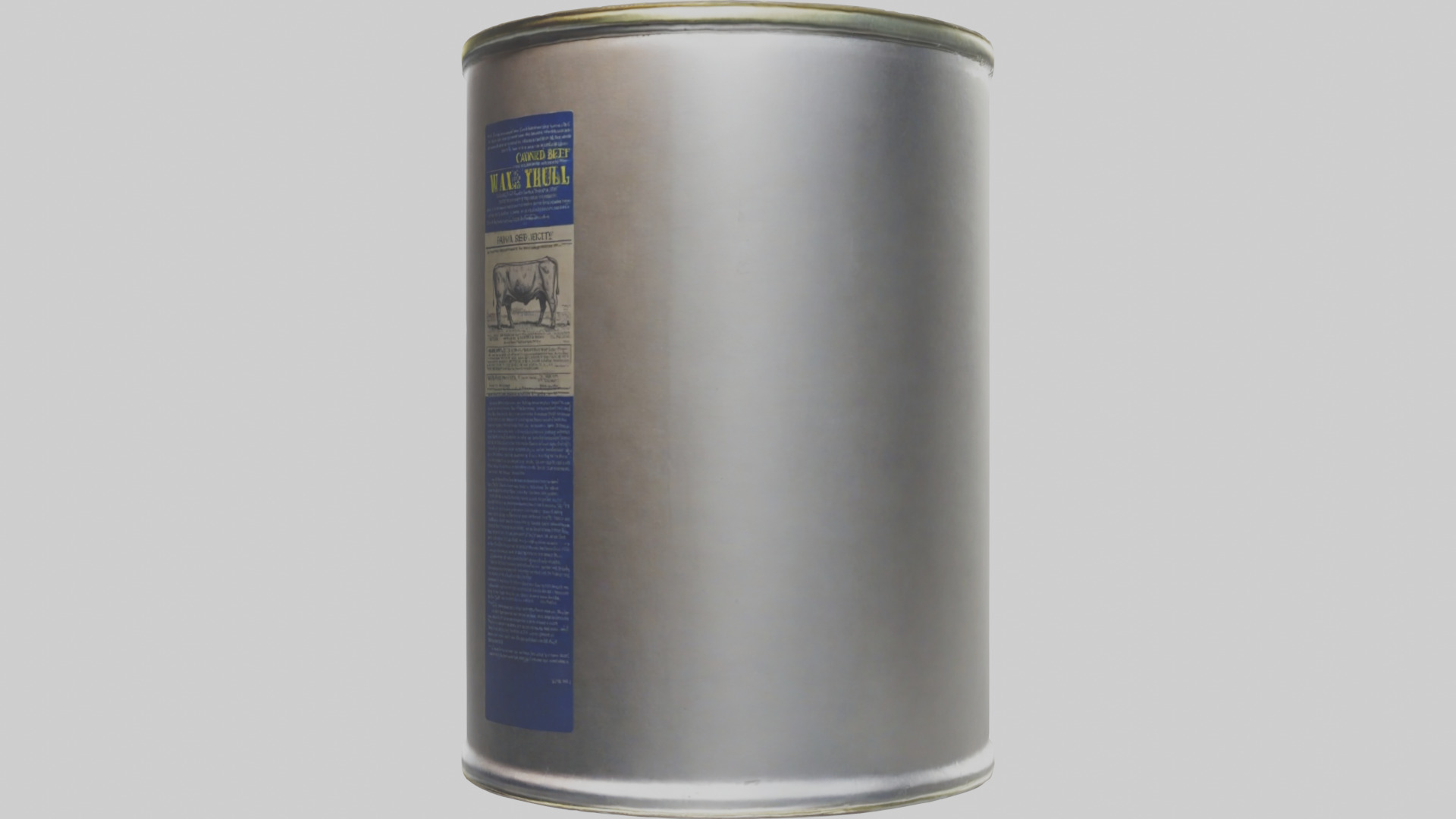 Canned Beef model Low-poly 3D model_8