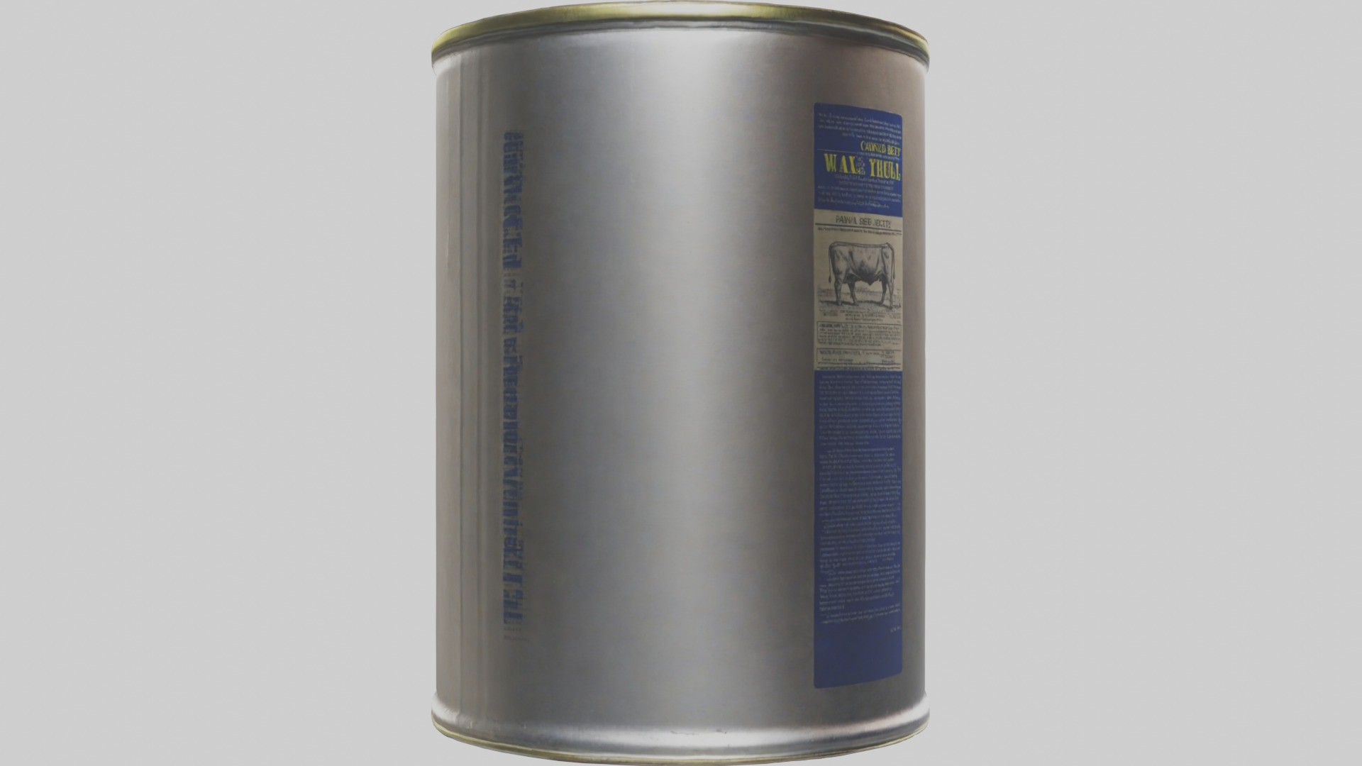 Canned Beef model Low-poly 3D model_16