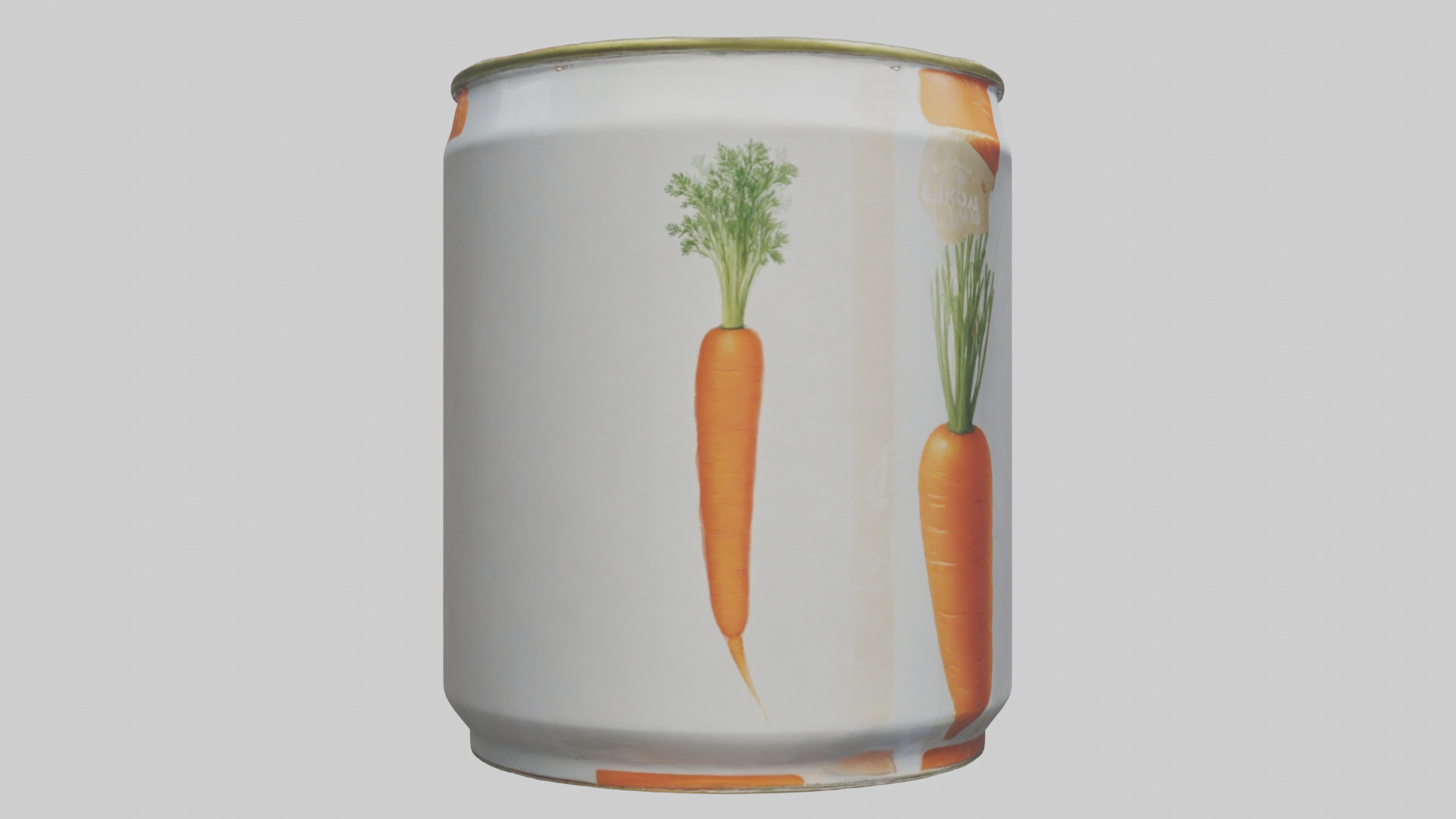 Canned Carrots model Low-poly 3D model_23