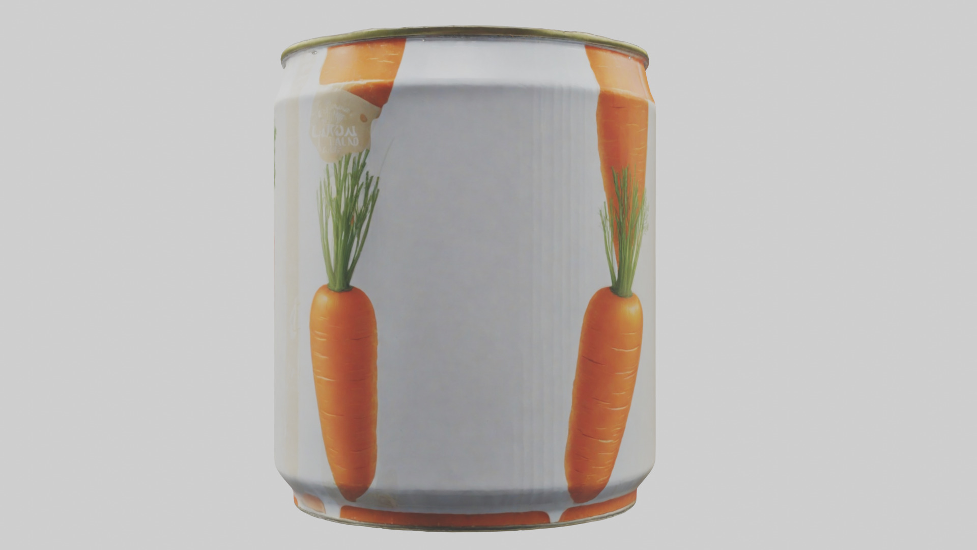 Canned Carrots model Low-poly 3D model_17