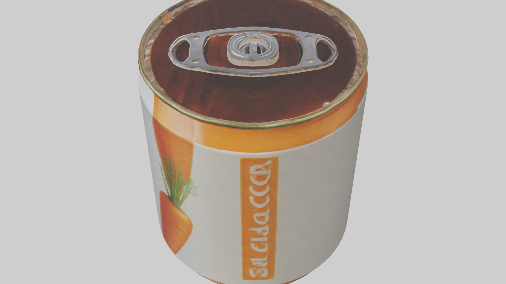 Canned Carrots model Low-poly 3D model_27