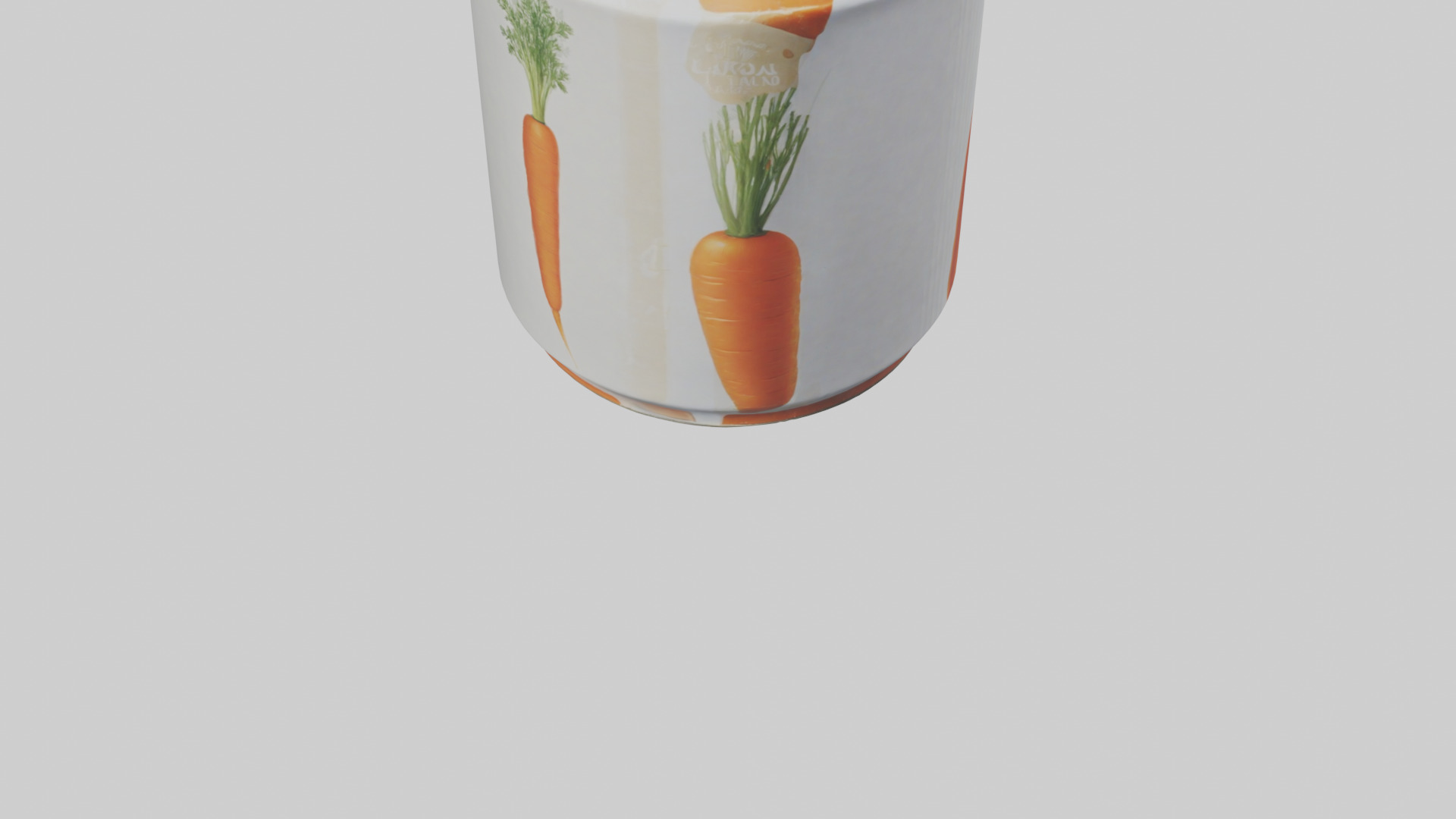 Canned Carrots model Low-poly 3D model_6