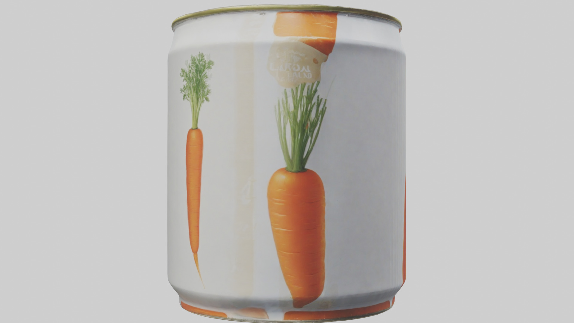Canned Carrots model Low-poly 3D model_16
