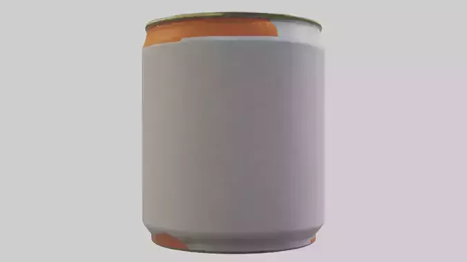 Canned Carrots model Low-poly 3D model