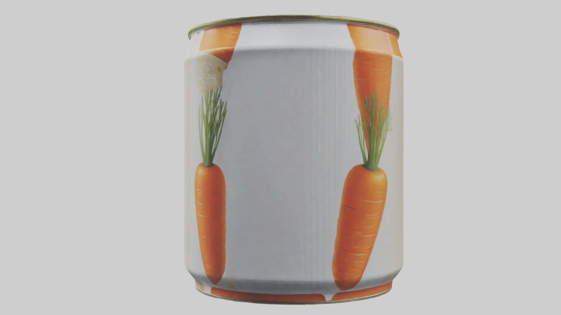Canned Carrots model Low-poly 3D model_12
