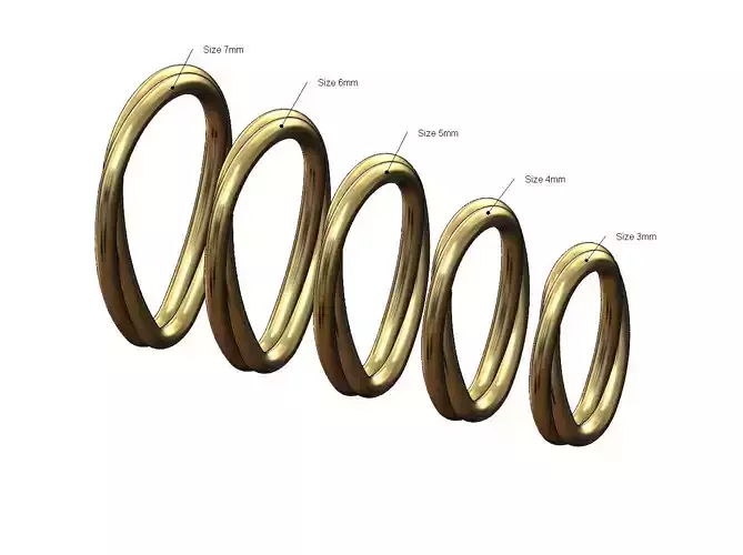 Braided wire simple twisted bail link