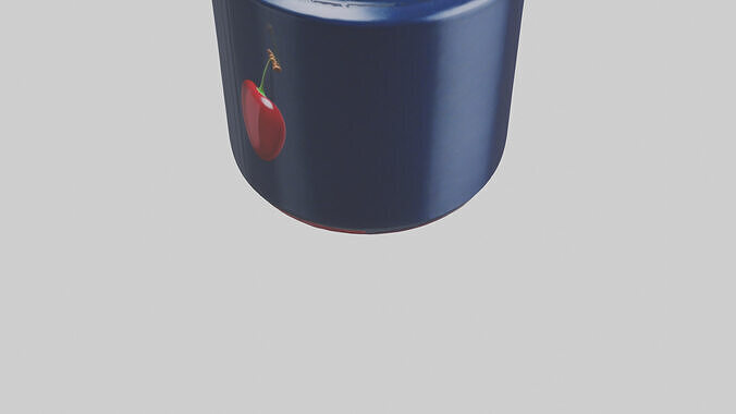 Canned Cherries model Low-poly 3D model 5