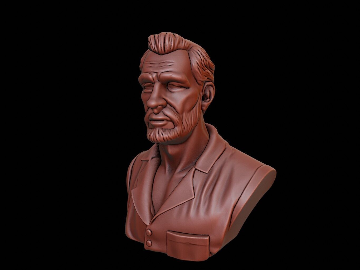 Sculptor Bust 3D print model_2