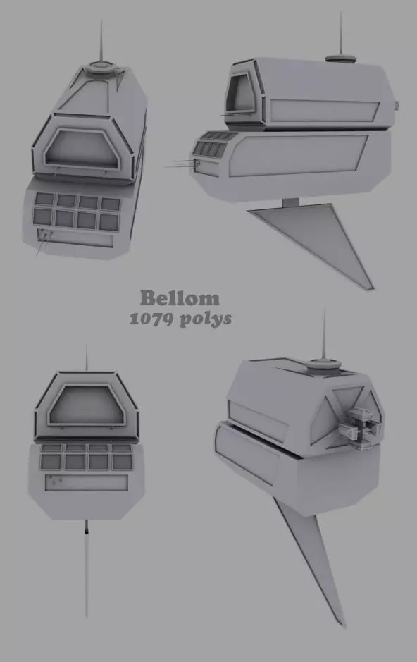 Bellom personal space station Free 3D model