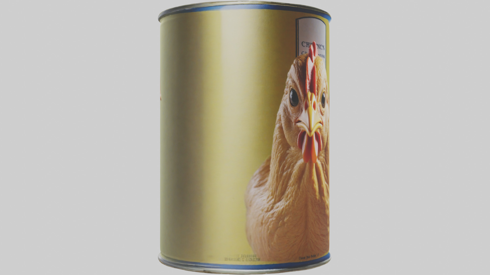 Canned Chicken model Low-poly 3D model_7