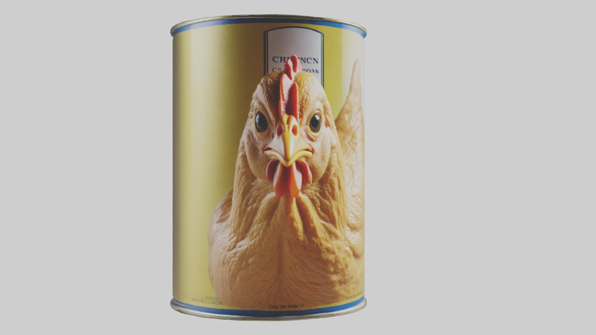 Canned Chicken model Low-poly 3D model_18