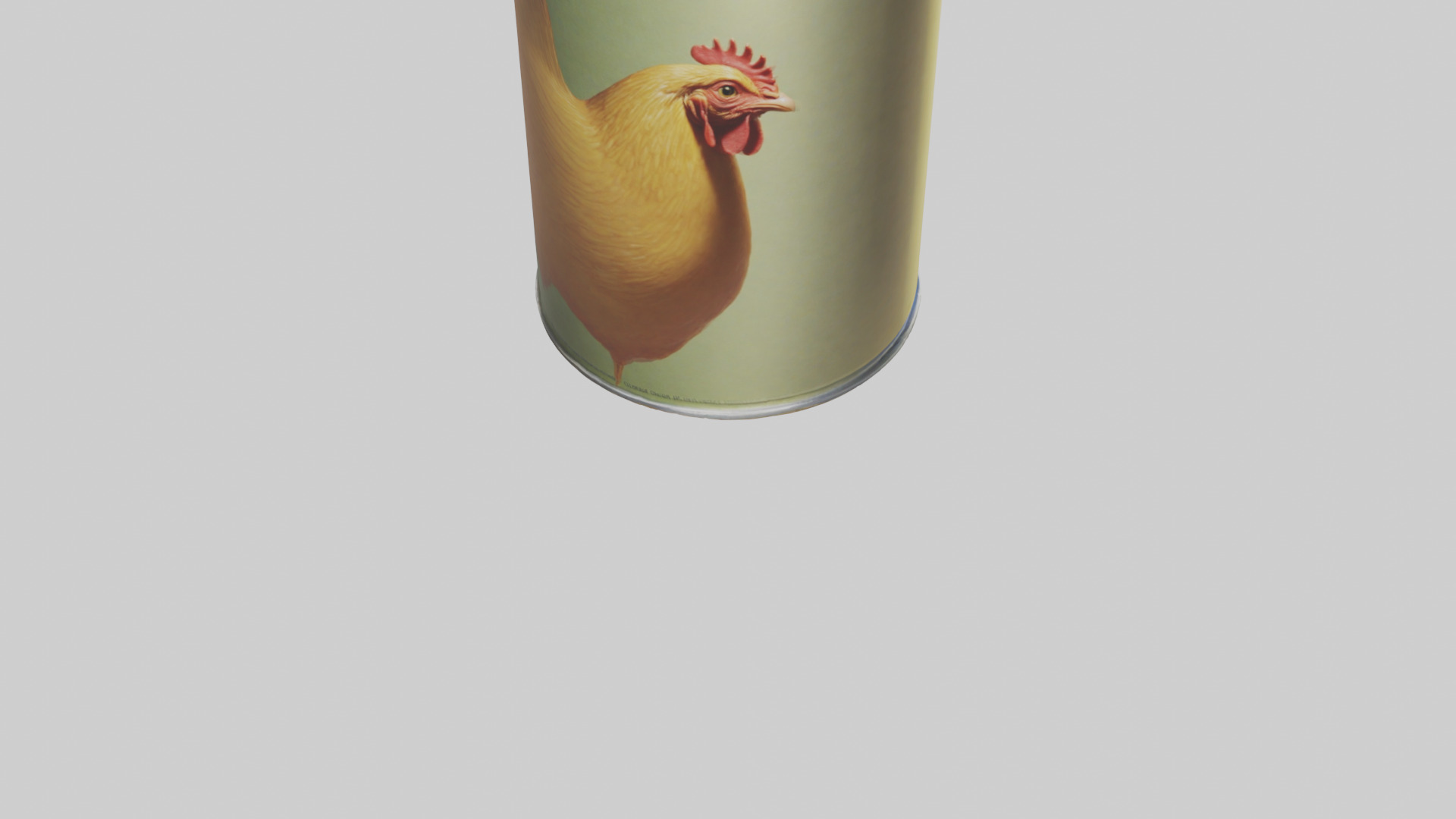 Canned Chicken model Low-poly 3D model_4