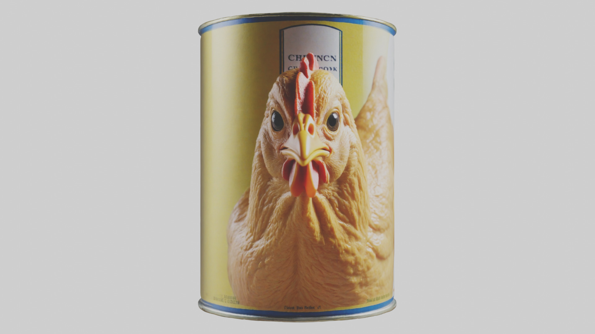 Canned Chicken model Low-poly 3D model_19