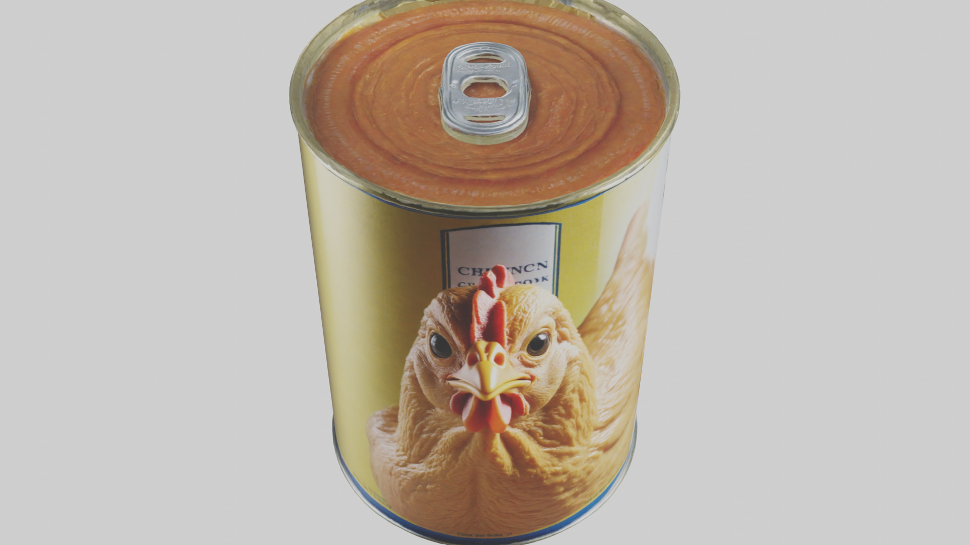 Canned Chicken model Low-poly 3D model_26