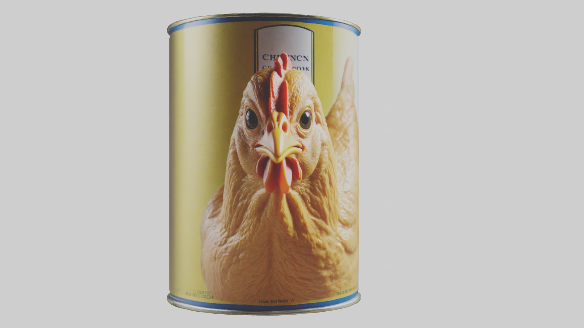 Canned Chicken model Low-poly 3D model_20