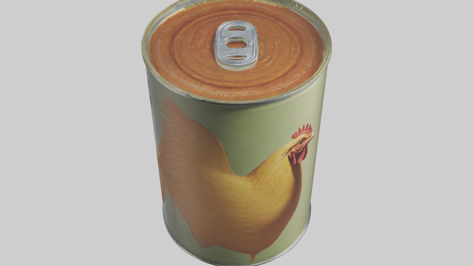 Canned Chicken model Low-poly 3D model_25