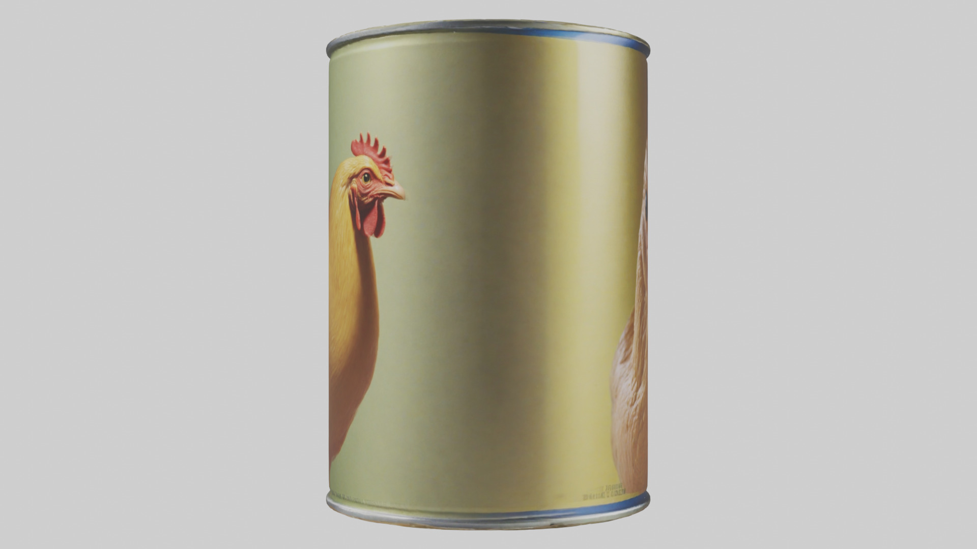 Canned Chicken model Low-poly 3D model_23
