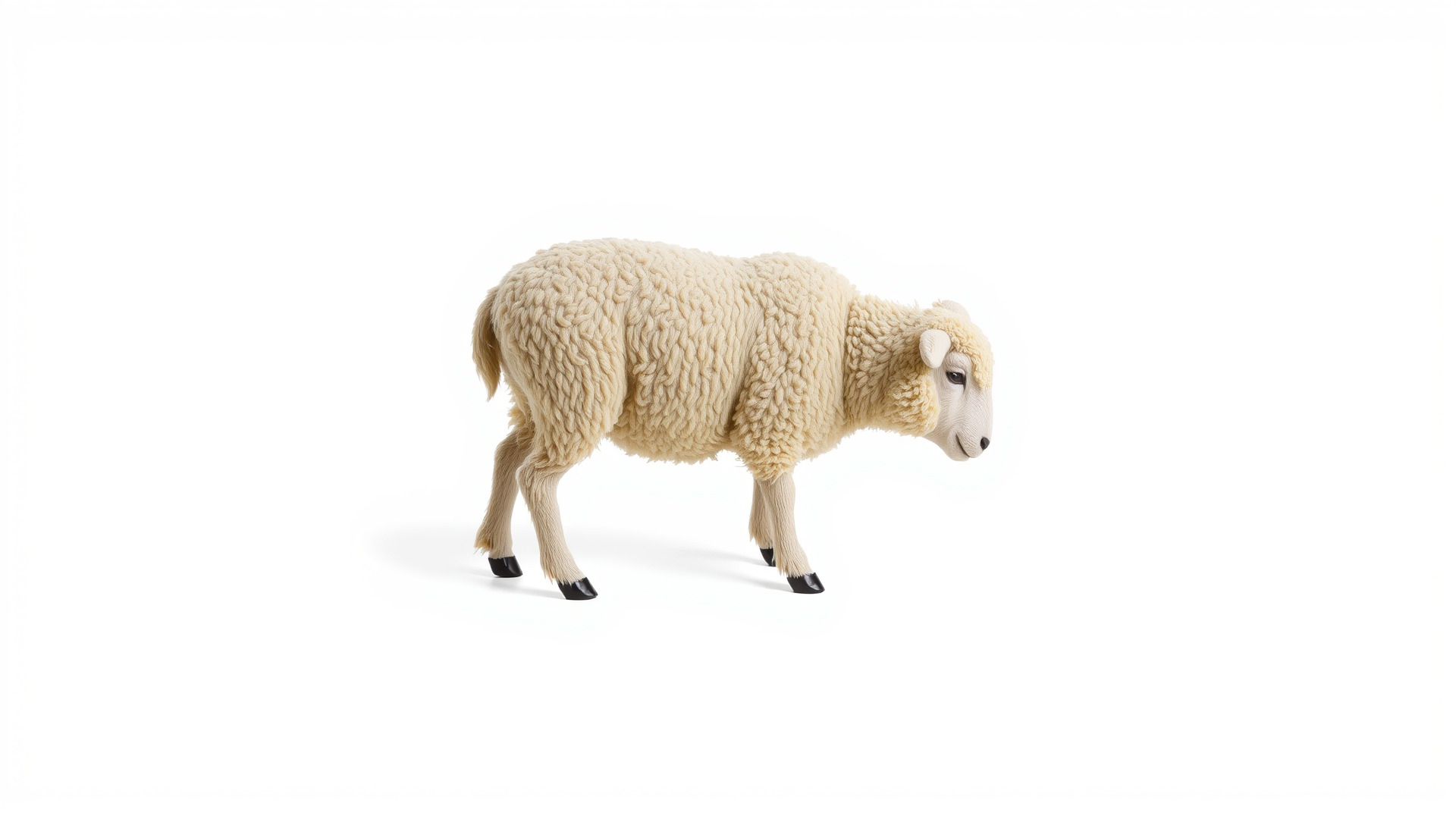 Fluffy Sheep Pastoral Scene model pack Low-poly 3D model_3