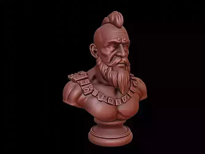 Shaman Bust 3D print model