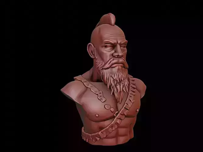 Shaman Bust 3D print model