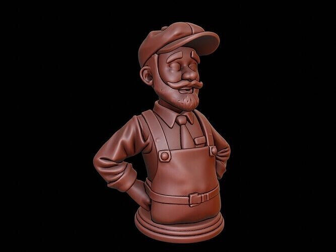 Shopkeeper Bust 3D print model