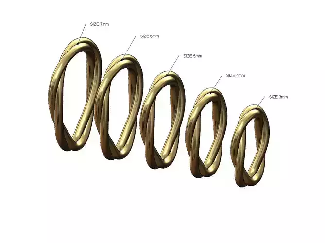 Double Braided wire twisted bail link