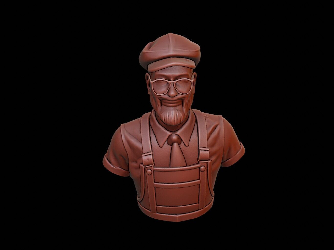 Shopkeeper Bust 3D print model_1