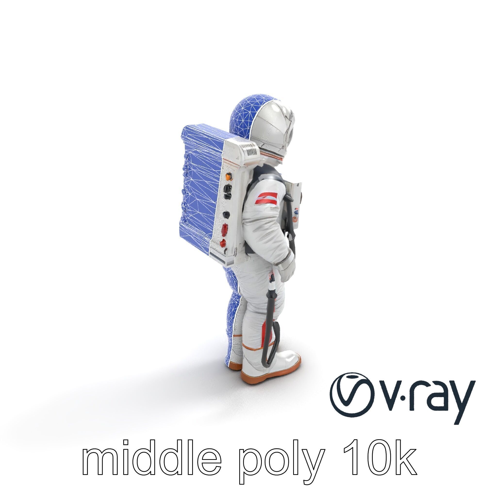 Soviet Zenit Spacesuit Buran Program model pack Low-poly 3D model_10