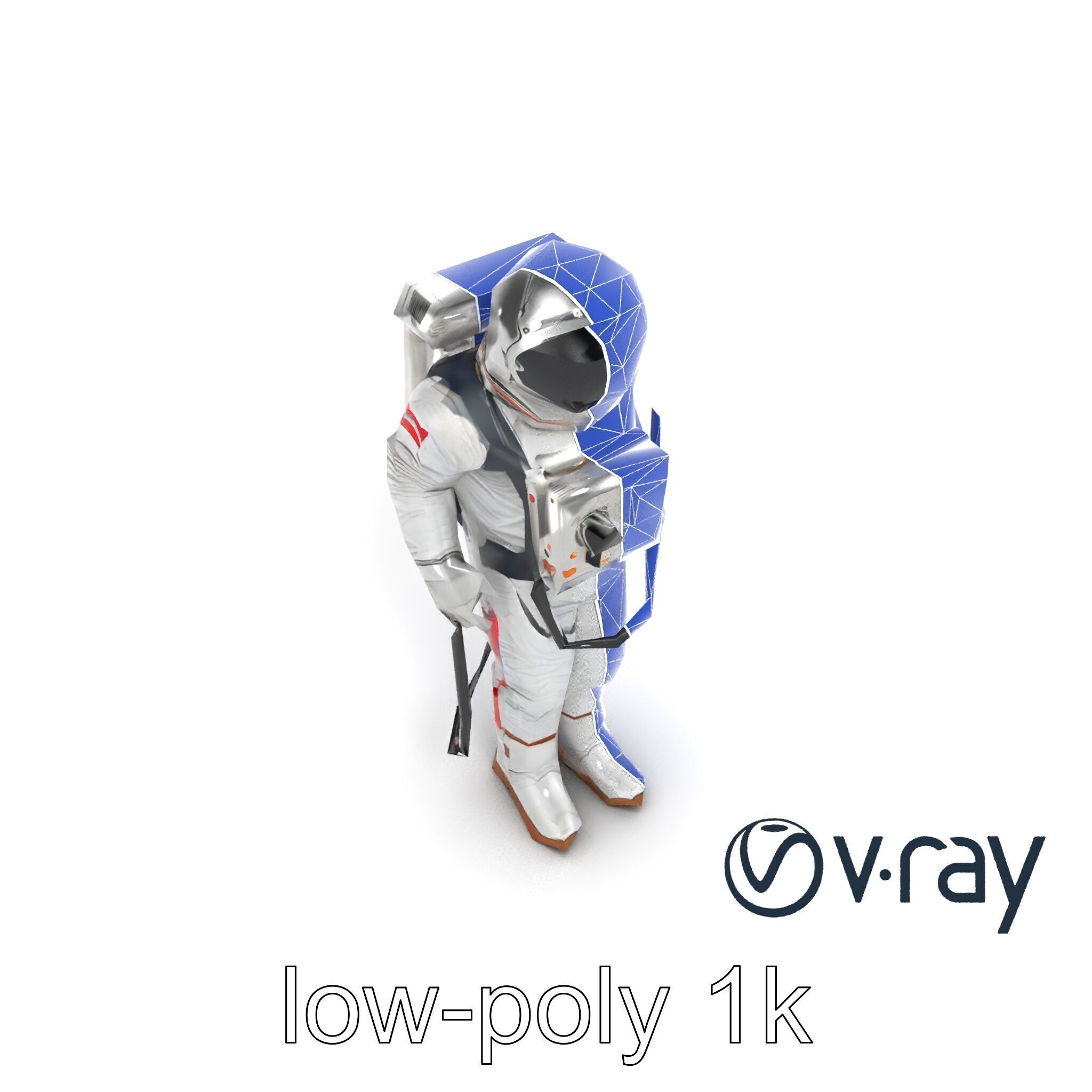 Soviet Zenit Spacesuit Buran Program model pack Low-poly 3D model_24