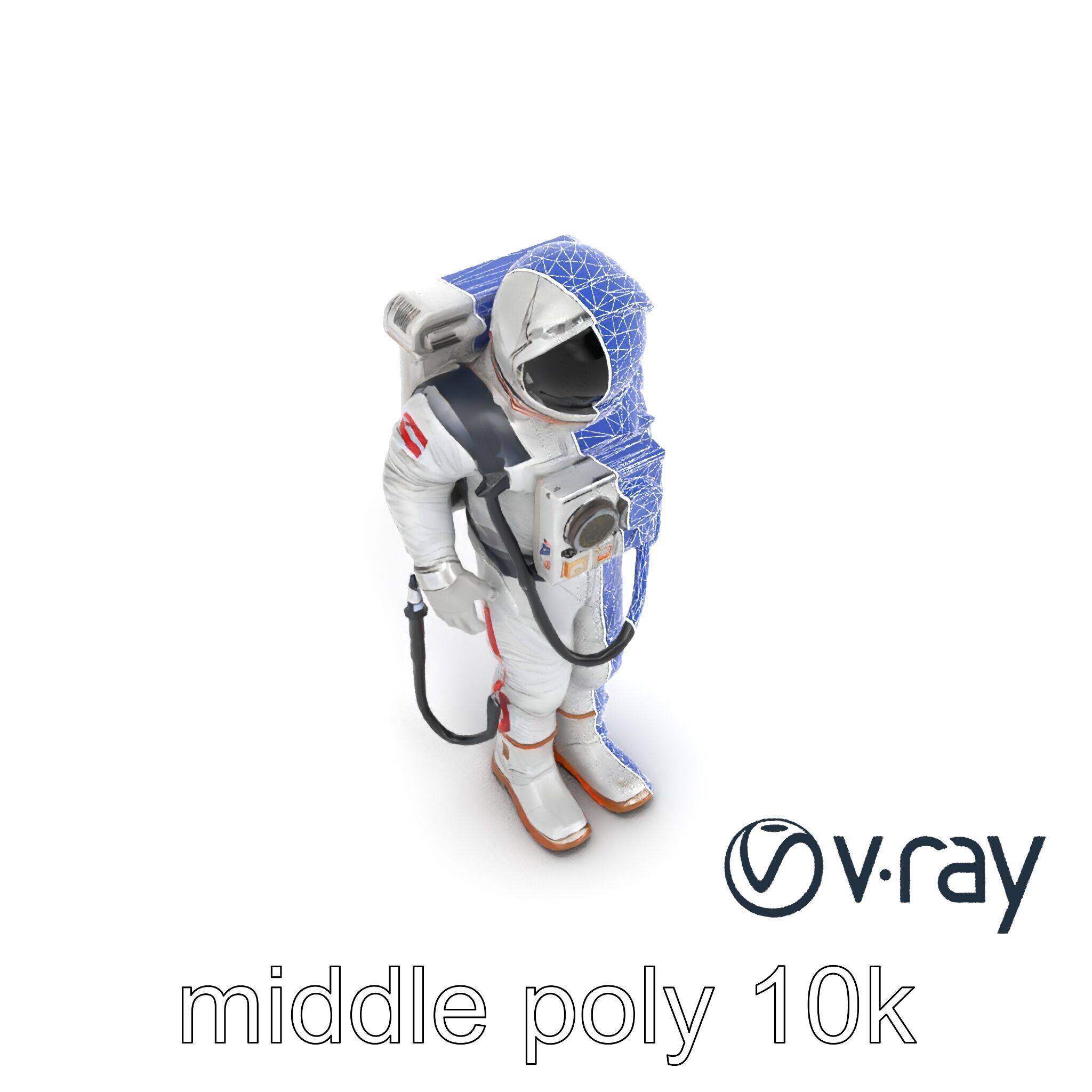 Soviet Zenit Spacesuit Buran Program model pack Low-poly 3D model_27