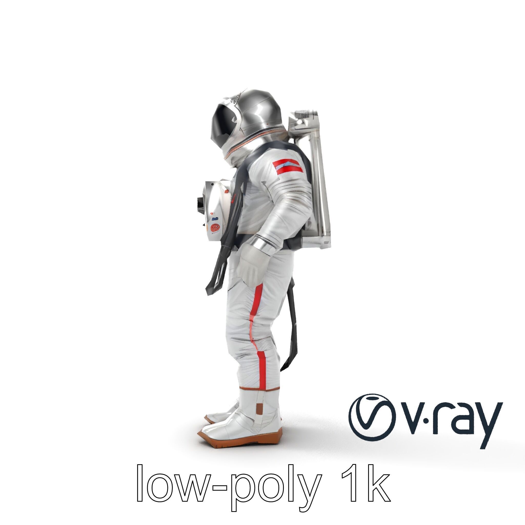 Soviet Zenit Spacesuit Buran Program model pack Low-poly 3D model_11