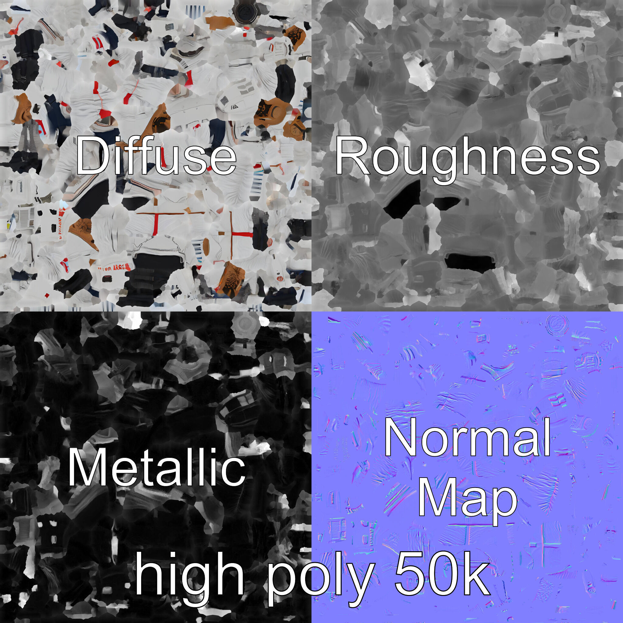 Soviet Zenit Spacesuit Buran Program model pack Low-poly 3D model_1