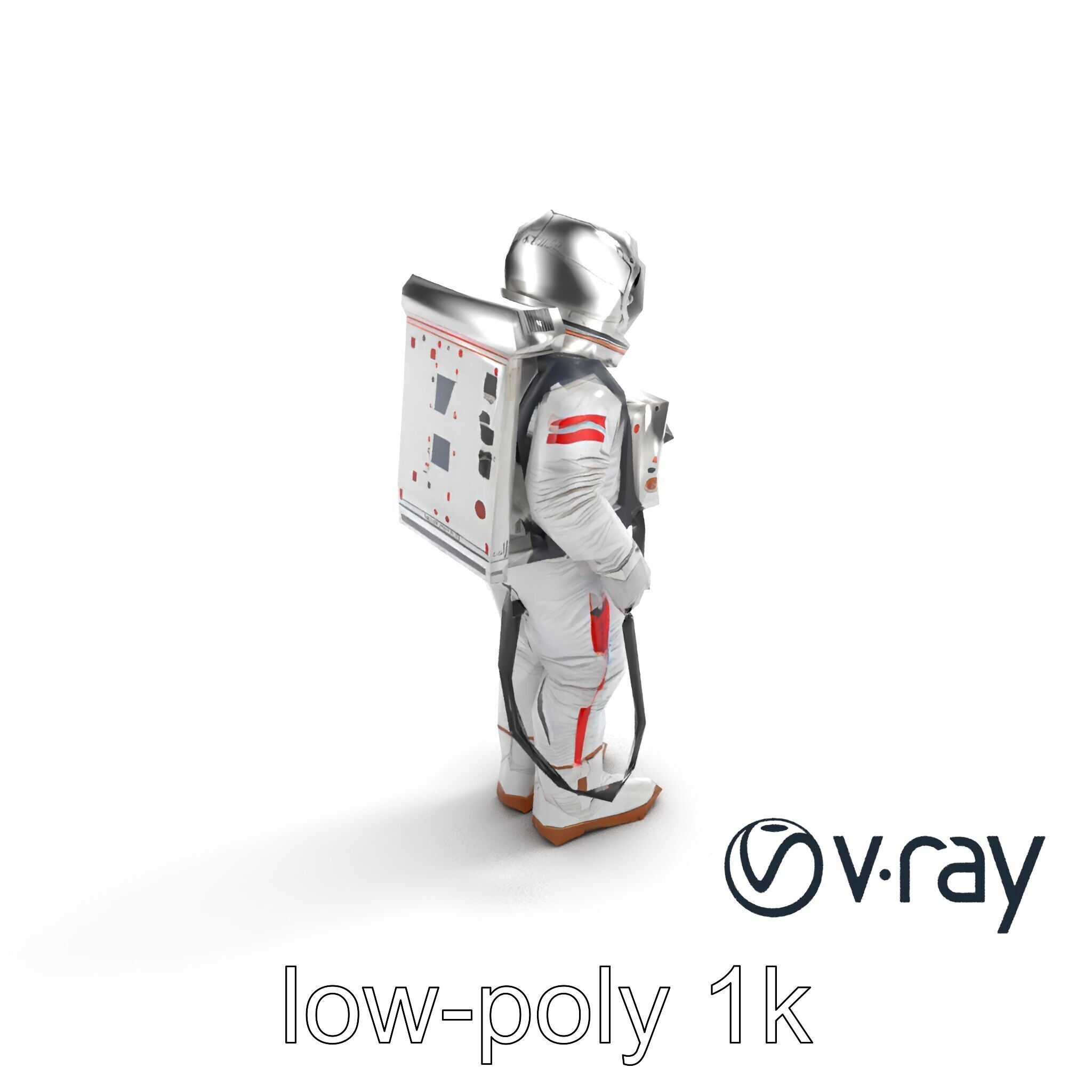 Soviet Zenit Spacesuit Buran Program model pack Low-poly 3D model_5