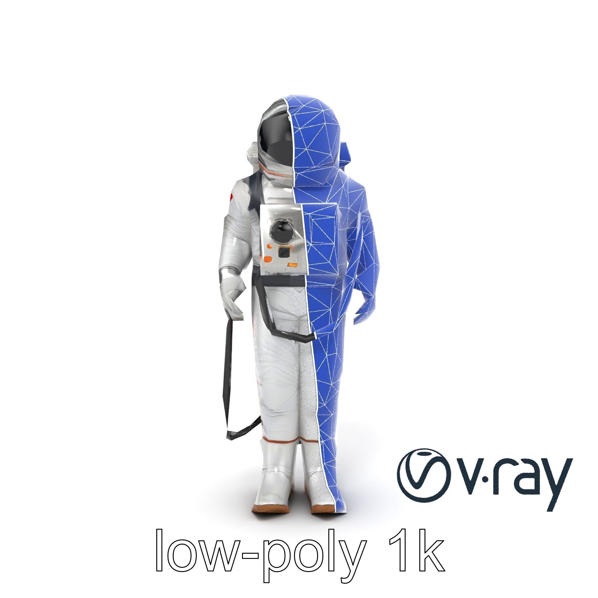 Soviet Zenit Spacesuit Buran Program model pack Low-poly 3D model_22